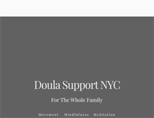 Tablet Screenshot of doulasupportnyc.com